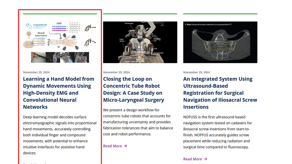 Featured Article in IEEE TBME